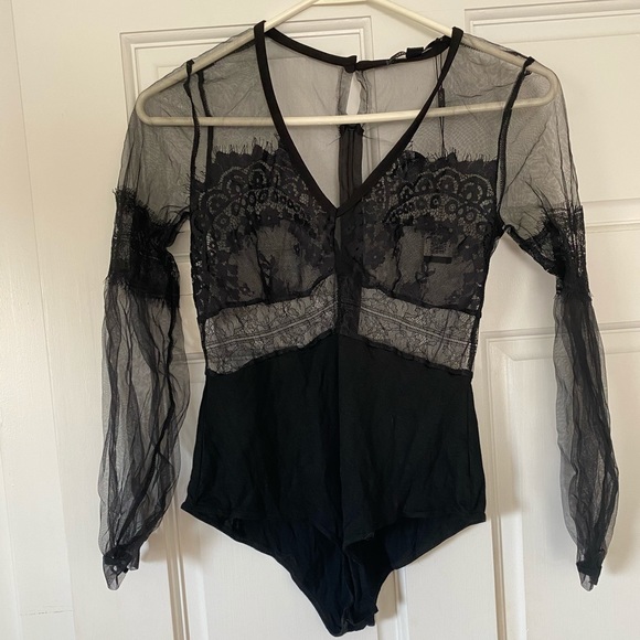 Tops - Black lace bodysuit